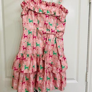 Jesus Diamante Ruffly Poodle Dress